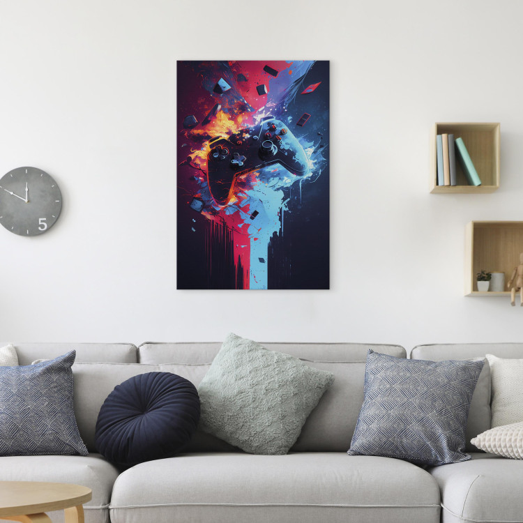 Large canvas print Explosion of Entertainment - An Exploding Colorful Controller for the Player’s Room [Large Format] 150881 additionalImage 5