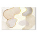 Canvas Print Intriguing Shapes - Composition of Watercolor Forms in Beige Shade 151281