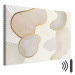 Canvas Print Intriguing Shapes - Composition of Watercolor Forms in Beige Shade 151281 additionalThumb 8