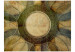 Photo Wallpaper Vintage Greenery - Retro-style flower with brown-colored circles 61081 additionalThumb 1