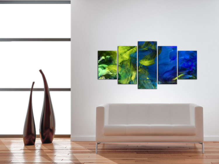Canvas Art Print Dance of Green Flames 62081 additionalImage 3