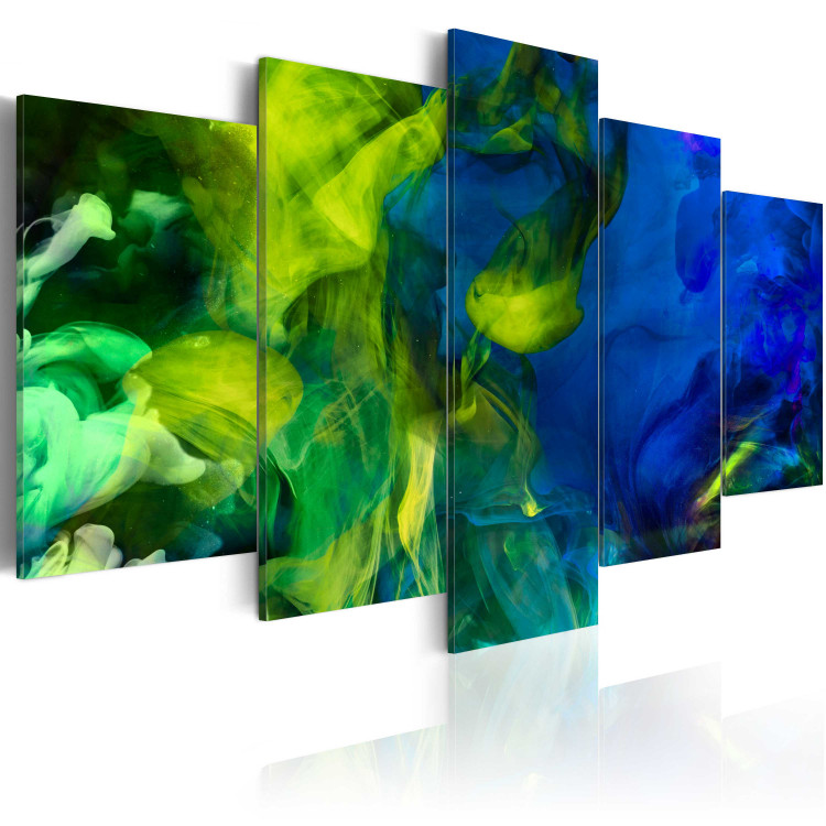 Canvas Art Print Dance of Green Flames 62081 additionalImage 2