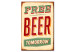 Canvas Free Beer Tomorrow 64781