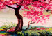 Canvas Print Sakura Island (3-piece) - Blossoming Cherry Tree in the Middle of a Lake 92881 additionalThumb 5