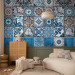 Wallpaper Blue Arabesque 94181