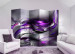 Room Divider Purple Swirls II - abstract swirl of purple and gray waves 95381 additionalThumb 2