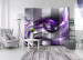 Room Divider Purple Swirls II - abstract swirl of purple and gray waves 95381 additionalThumb 4