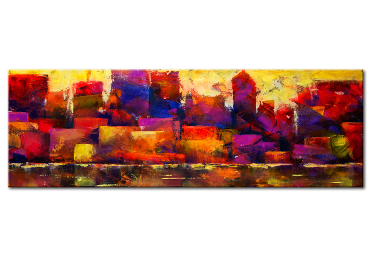 Canvas Print Colourful City Skyline 96081
