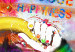 Canvas Print Choose Happiness (1-piece) - Happy Monkey with a Banana Overhead 106591 additionalThumb 4