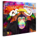 Canvas Print Choose Happiness (1-piece) - Happy Monkey with a Banana Overhead 106591 additionalThumb 2