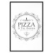 Poster Pizza is the Answer - black and white composition with English text 114591 additionalThumb 18