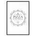 Poster Pizza is the Answer - black and white composition with English text 114591 additionalThumb 17