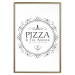 Poster Pizza is the Answer - black and white composition with English text 114591 additionalThumb 20