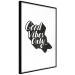Wall Poster Positive Vibrations - solid background and black and white English texts 114791 additionalThumb 11