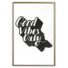 Wall Poster Positive Vibrations - solid background and black and white English texts 114791 additionalThumb 16