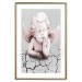 Wall Poster Angel - light pink figurine of a boy leaning on gray cracked earth 116791 additionalThumb 27