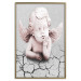 Wall Poster Angel - light pink figurine of a boy leaning on gray cracked earth 116791 additionalThumb 20