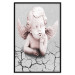 Wall Poster Angel - light pink figurine of a boy leaning on gray cracked earth 116791 additionalThumb 16