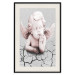 Wall Poster Angel - light pink figurine of a boy leaning on gray cracked earth 116791 additionalThumb 25
