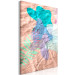 Canvas Print Regained memory - pastel stains on the background of crumpled paper 122291 additionalThumb 2