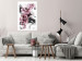 Wall Poster Subtlety - pink flowers amidst clouds against the backdrop of city architecture 122791 additionalThumb 4