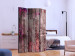 Room Separator Breath of Spring - texture of wooden planks with purple embellishment 122991 additionalThumb 2