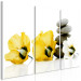 Canvas Print Feng shui flowers composition - a motif with yellow mallow and stones 123391 additionalThumb 2
