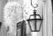 Wall Poster Street Lamps - black and white street architecture with wall lamps 123491 additionalThumb 9