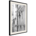 Wall Poster Street Lamps - black and white street architecture with wall lamps 123491 additionalThumb 3