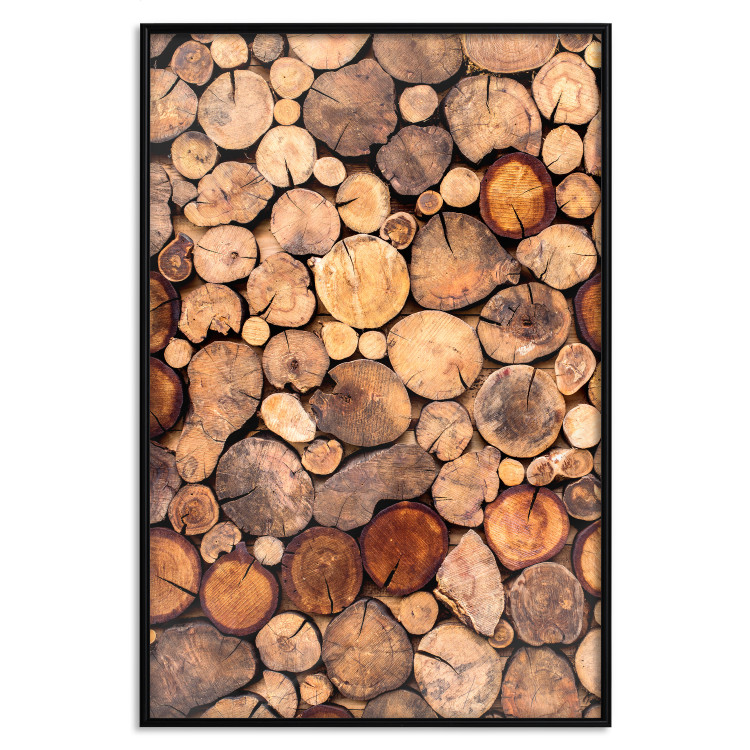 Wall Poster Tree Interior - texture of wood grain in various sizes 124491 additionalImage 19