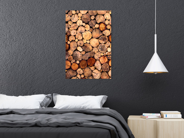 Wall Poster Tree Interior - texture of wood grain in various sizes 124491 additionalImage 17