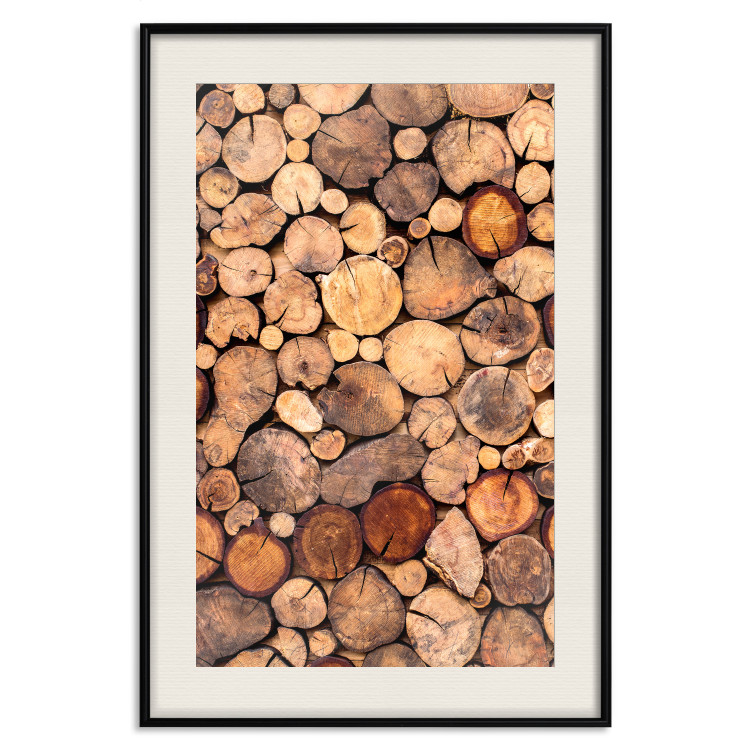 Wall Poster Tree Interior - texture of wood grain in various sizes 124491 additionalImage 24