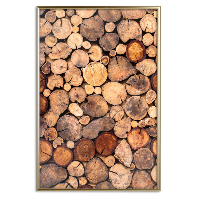 Wall Poster Tree Interior - texture of wood grain in various sizes 124491 additionalImage 19