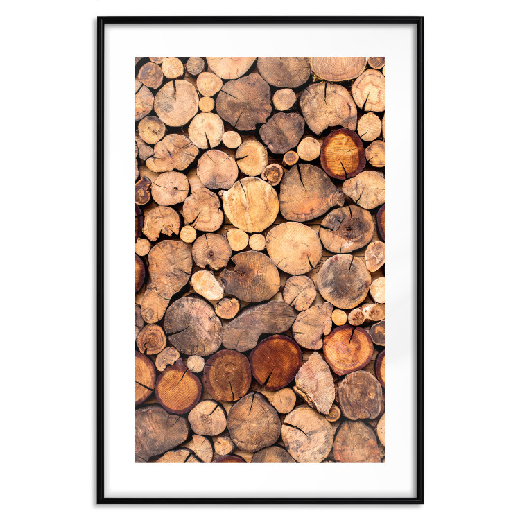 Wall Poster Tree Interior - texture of wood grain in various sizes 124491 additionalImage 25