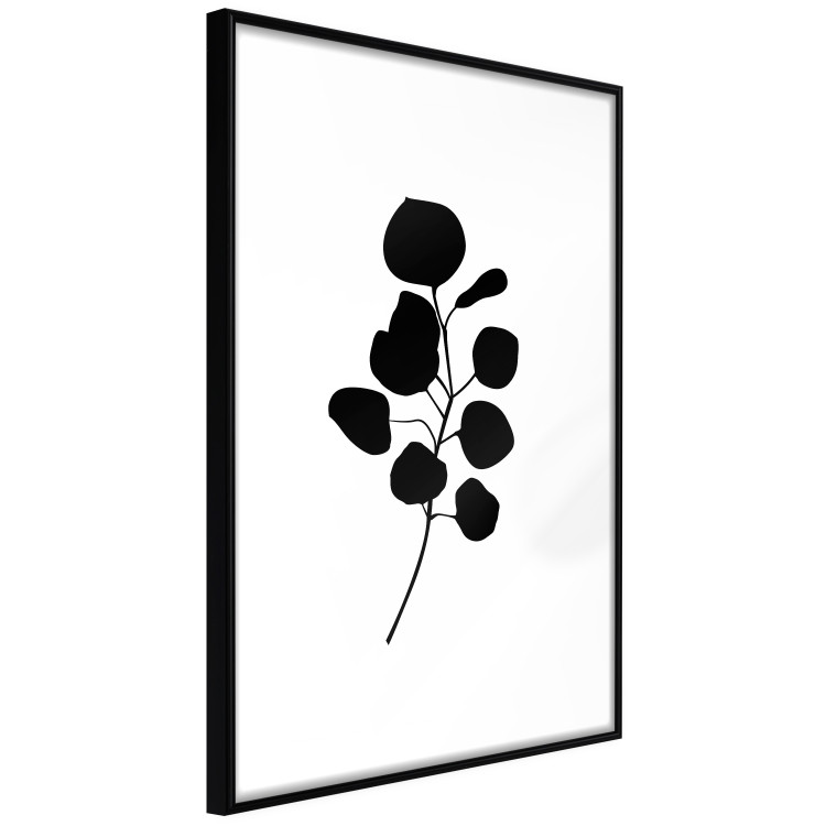 Wall Poster Noble Branch - black plant pattern on a contrasting white background 125091 additionalImage 11