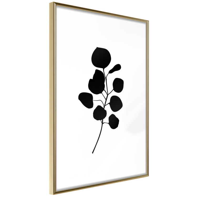 Wall Poster Noble Branch - black plant pattern on a contrasting white background 125091 additionalImage 6
