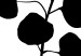 Wall Poster Noble Branch - black plant pattern on a contrasting white background 125091 additionalThumb 10