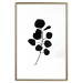 Wall Poster Noble Branch - black plant pattern on a contrasting white background 125091 additionalThumb 20