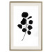 Wall Poster Noble Branch - black plant pattern on a contrasting white background 125091 additionalThumb 23
