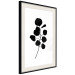 Wall Poster Noble Branch - black plant pattern on a contrasting white background 125091 additionalThumb 3