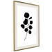 Wall Poster Noble Branch - black plant pattern on a contrasting white background 125091 additionalThumb 2