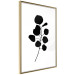 Wall Poster Noble Branch - black plant pattern on a contrasting white background 125091 additionalThumb 12