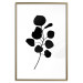 Wall Poster Noble Branch - black plant pattern on a contrasting white background 125091 additionalThumb 18