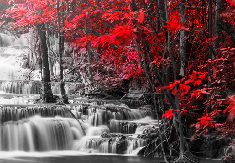 Large canvas print Cascade of Thoughts (Red) [Large Format] 125691 additionalImage 4
