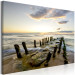 Large canvas print Wooden Breakwaters [Large Format] 128891 additionalThumb 2