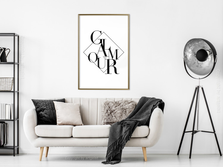 Wall Poster Glamour - English text inside a geometric figure 129591 additionalImage 5