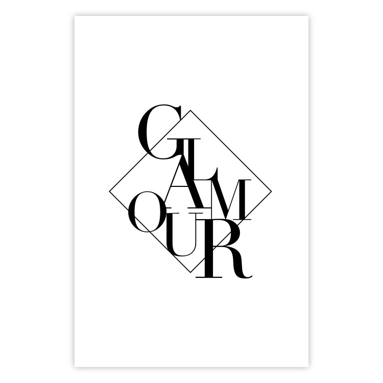 Wall Poster Glamour - English text inside a geometric figure 129591 additionalImage 19