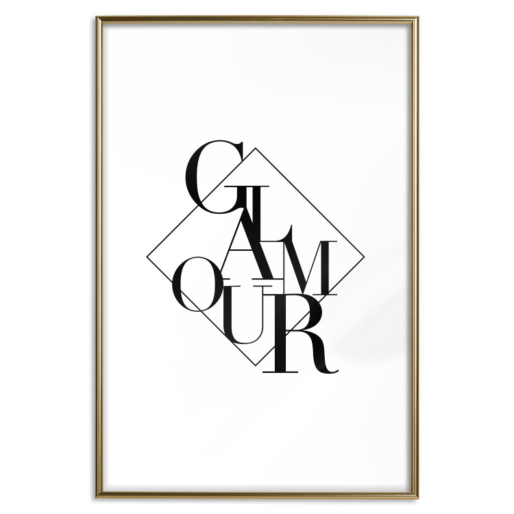 Wall Poster Glamour - English text inside a geometric figure 129591 additionalImage 14