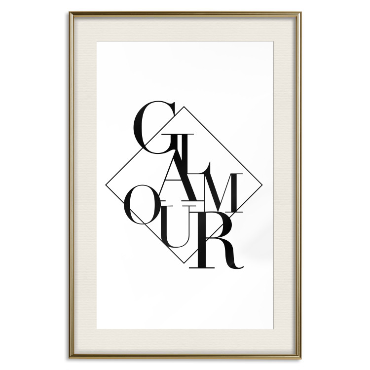 Wall Poster Glamour - English text inside a geometric figure 129591 additionalImage 20