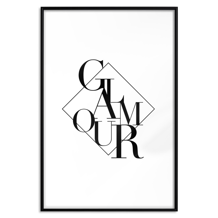 Wall Poster Glamour - English text inside a geometric figure 129591 additionalImage 15
